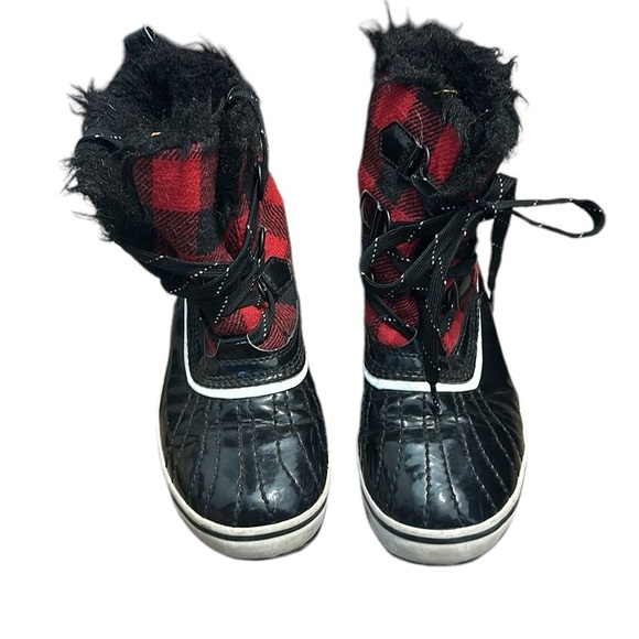 Sorel Buffalo Plaid Out n About Snow Boots 7 Womens - Picture 2 of 4